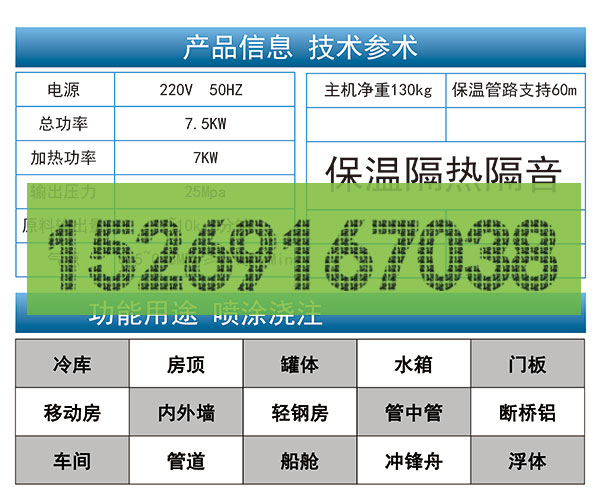 屋頂外墻保溫聚氨酯材料(圖2) JNJX-IIIE聚氨酯發(fā)泡機技術(shù)參數(shù)