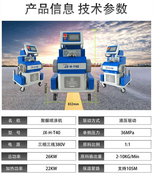 JX-H-T40聚脲噴涂機(jī)(圖2) JX-H-T40聚脲噴涂機(jī)(圖2)