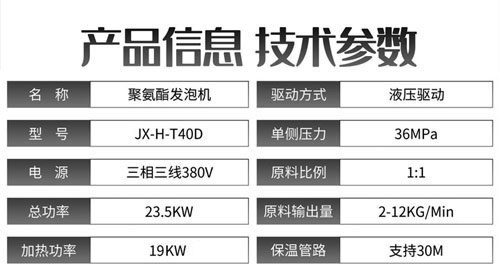 JX-H-T40D液壓聚氨酯發(fā)泡機(jī)(圖2) JX-H-T40D液壓聚氨酯發(fā)泡機(jī)(圖2)